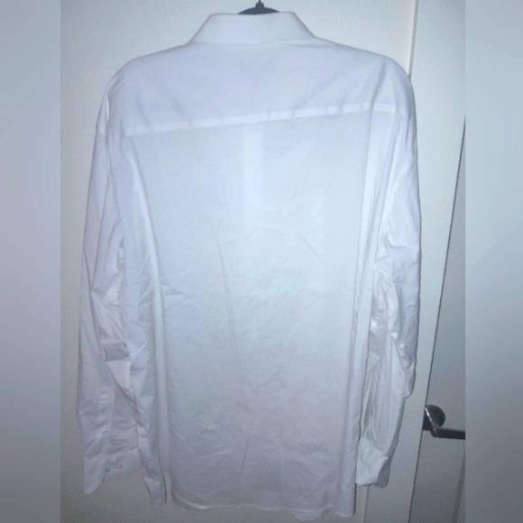Alfani Regular Fit White Dress Shirt XXL 18-18½ 36-37 Long Sleeve Men's - Picture 2 of 4
